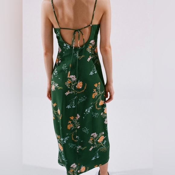 NEW Urban Outfitters April Tie-Back Midi Slip Dress - Picture 3 of 7